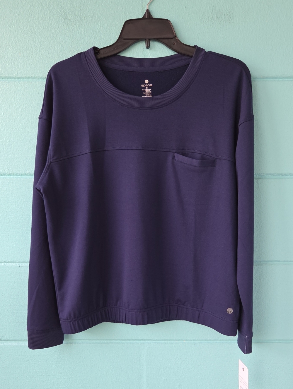 NWT "Apana" Yoga Lifestyle Athletic Woman's Sweatshirt Size Small
